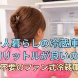 一人暮らしの冷蔵庫は何リットルが良いの？霜取り不要でおすすめのファン式冷蔵庫も紹介するよ